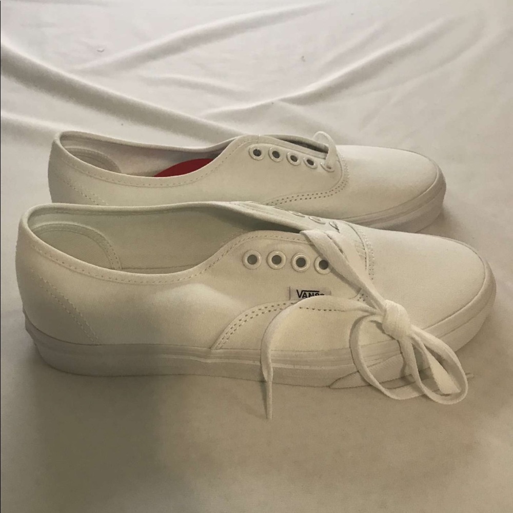 Brand new white vans!